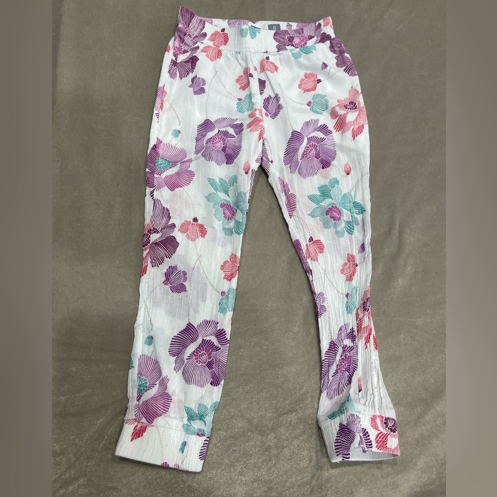 Old Navy Kids Floral Formal Bottoms - White, Purple, Pink, Green